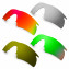 Hkuco Mens Replacement Lenses For Oakley M Frame Hybrid Red/Titanium/Emerald Green /Bronze Sunglasses
