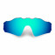 Hkuco Mens Replacement Lenses For Oakley Radar EV Path Sunglasses Blue/Transparent Yellow Polarized