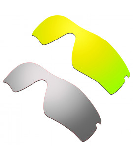Hkuco Mens Replacement Lenses For Oakley Radar Path 24K Gold/Titanium Sunglasses