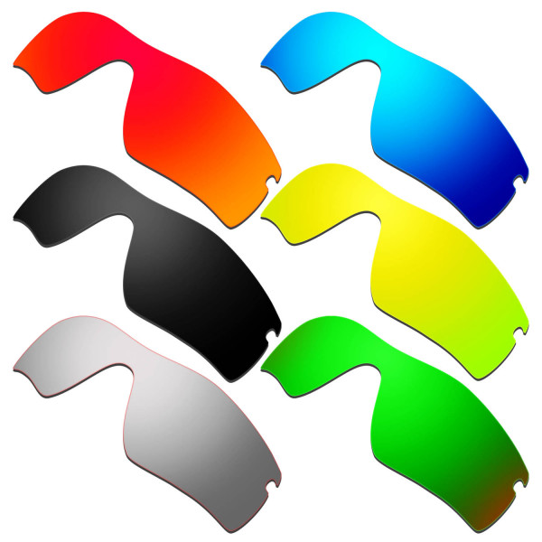 Hkuco Mens Replacement Lenses For Oakley Radar Path Red/Blue/Black/24K Gold/Titanium/Emerald Green Sunglasses