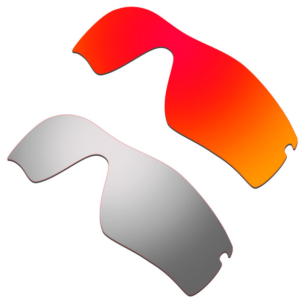 Hkuco Mens Replacement Lenses For Oakley Radar Path Red/Titanium Sunglasses