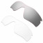 Hkuco Mens Replacement Lenses For Oakley Radar Path Sunglasses Silver/Transparent  Polarized