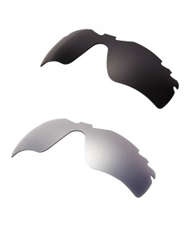 Hkuco Mens Replacement Lenses For Oakley Radar Path-Vented Black/Titanium Sunglasses