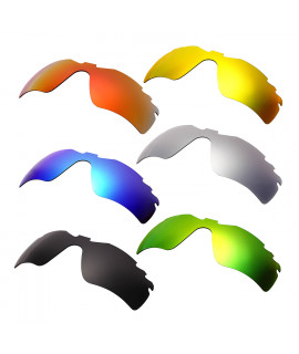 Hkuco Mens Replacement Lenses For Oakley Radar Path-Vented Red/Blue/Black/24K Gold/Titanium/Emerald Green Sunglasses