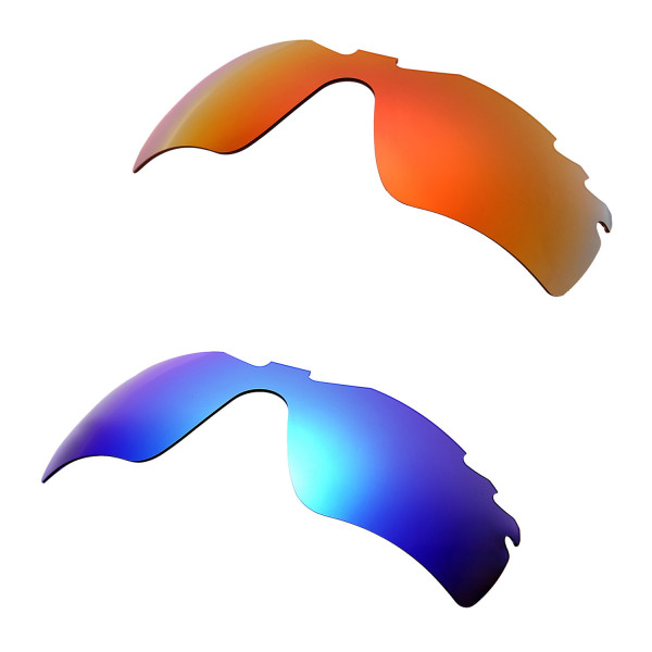 Hkuco Mens Replacement Lenses For Oakley Radar Path-Vented Red/Blue Sunglasses