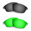 Hkuco Mens Replacement Lenses For Oakley Fast Jacket Black/Emerald Green Sunglasses