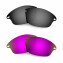 Hkuco Mens Replacement Lenses For Oakley Fast Jacket Sunglasses Black/Purple Polarized