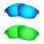 Hkuco Mens Replacement Lenses For Oakley Fast Jacket Blue/Green Sunglasses
