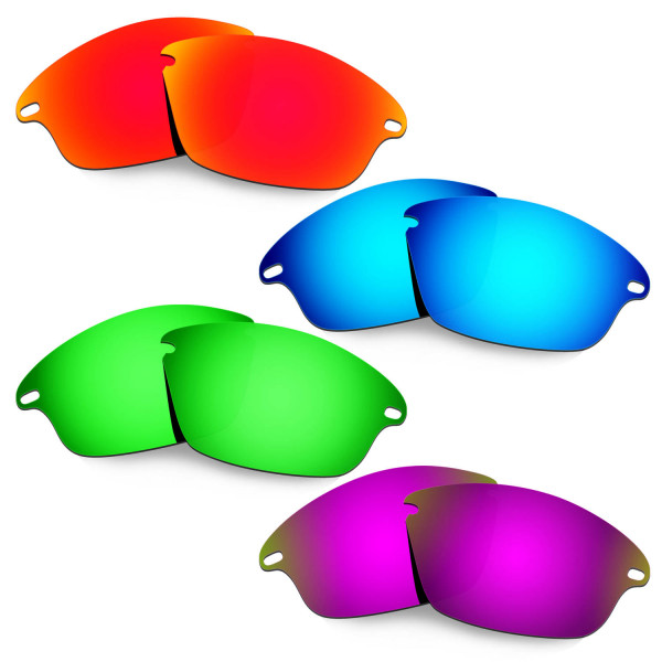 Hkuco Mens Replacement Lenses For Oakley Fast Jacket Red/Blue/Emerald Green/Purple Sunglasses