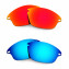 Hkuco Mens Replacement Lenses For Oakley Fast Jacket Red/Blue Sunglasses