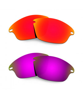 Hkuco Mens Replacement Lenses For Oakley Fast Jacket Sunglasses Red/Purple Polarized