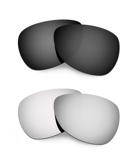 Hkuco Mens Replacement Lenses For Oakley Felon Black/Titanium Sunglasses