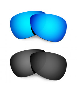 Hkuco Mens Replacement Lenses For Oakley Felon Sunglasses Blue/Black Polarized 