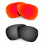 Hkuco Mens Replacement Lenses For Oakley Felon Red/Black Sunglasses