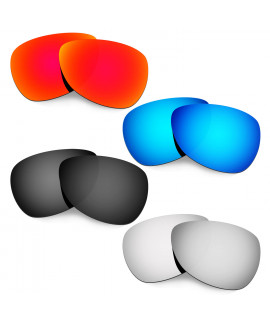 Hkuco Mens Replacement Lenses For Oakley Felon Red/Blue/Black/Titanium Sunglasses