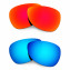 Hkuco Mens Replacement Lenses For Oakley Felon Red/Blue Sunglasses