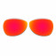 Hkuco Mens Replacement Lenses For Oakley Felon Red/Blue/24K Gold Sunglasses
