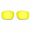 Hkuco Mens Replacement Lenses For Oakley Badman Blue/24K Gold Sunglasses