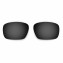 Hkuco Mens Replacement Lenses For Oakley Badman Blue/Black/24K Gold Sunglasses
