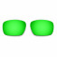Hkuco Mens Replacement Lenses For Oakley Badman Blue/24K Gold/Emerald Green Sunglasses