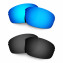 Hkuco Mens Replacement Lenses For Oakley Half Wire 2.0 Sunglasses Blue/Black Polarized 