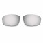 Hkuco Mens Replacement Lenses For Oakley Half Wire 2.0 Blue/Titanium Sunglasses