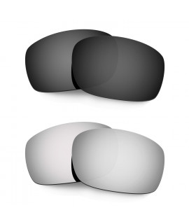 Hkuco Mens Replacement Lenses For Oakley X Squared Black/Titanium Sunglasses