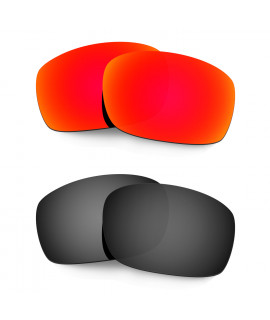 Hkuco Mens Replacement Lenses For Oakley X Squared Red/Black Sunglasses