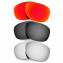 Hkuco Mens Replacement Lenses For Oakley Ten X Red/Black/Titanium Sunglasses