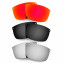Hkuco Mens Replacement Lenses For Oakley Carbon Blade Red/Black/Titanium Sunglasses