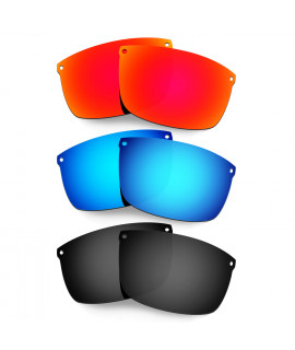 Hkuco Mens Replacement Lenses For Oakley Carbon Blade Red/Blue/Black Sunglasses