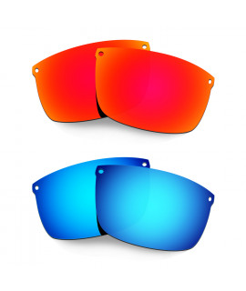 Hkuco Mens Replacement Lenses For Oakley Carbon Blade Red/Blue Sunglasses