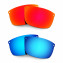 Hkuco Mens Replacement Lenses For Oakley Carbon Blade Red/Blue Sunglasses