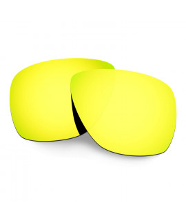 Hkuco Mens Replacement Lenses For Oakley Breadbox Sunglasses 24K Gold Polarized