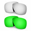 Hkuco Mens Replacement Lenses For Oakley Breadbox Titanium/Emerald Green  Sunglasses