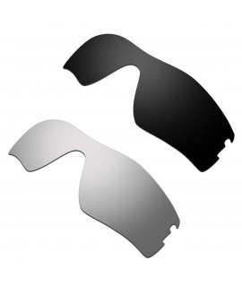 Hkuco Mens Replacement Lenses For Oakley Radar Pitch Black/Titanium Sunglasses