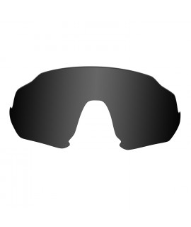 HKUCO Replacement Lenses For Oakley Flight Jacket Sunglasses Black Polarized