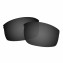 HKUCO Replacement Lenses For Oakley Wiretap New Sunglasses Black Polarized