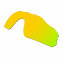 Hkuco Mens Replacement Lenses For Oakley Radar EV Pitch Sunglasses 24K Gold Polarized