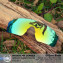 Hkuco Mens Replacement Lenses For Oakley EVZero Blades Sunglasses 24K Gold Polarized
