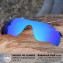 Hkuco Mens Replacement Lenses For Oakley Radarlock Path Vented Sunglasses Blue Polarized