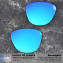 HKUCO Replacement Lenses For Oakley Moonlighter OO9320 Sunglasses Blue Polarized