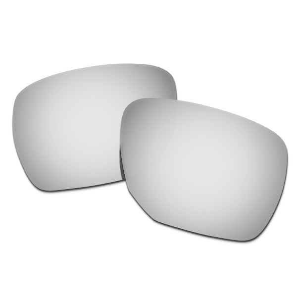 HKUCO Replacement Lenses For Oakley Ejector OO4142 Sunglasses Titanium Mirror Polarized