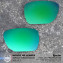 HKUCO Replacement Lenses For Oakley Ejector OO4142 Sunglasses Emerald Green Polarized
