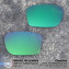 HKUCO Replacement Lenses For Oakley Chainlink OO9247 Sunglasses Emerald Green Polarized