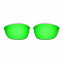 Hkuco Mens Replacement Lenses For Oakley Half Jacket 2.0 Red/Black/Emerald Green Sunglasses