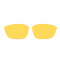 Hkuco Transparent Yellow Polarized Replacement Lenses For Oakley Half Jacket 2.0 Sunglasses 