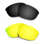 Hkuco Mens Replacement Lenses For Oakley Half Jacket 2.0 Black/24K Gold Sunglasses