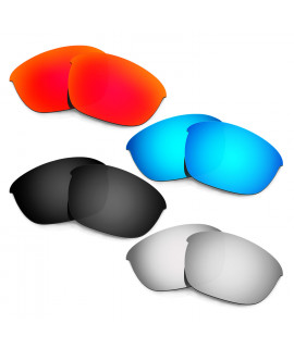 Hkuco Mens Replacement Lenses For Oakley Half Jacket 2.0 Red/Blue/Black/Titanium Sunglasses