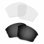 Hkuco Mens Replacement Lenses For Oakley Half Jacket XLJ Sunglasses Black/Transparent Polarized